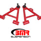 BMR 79-93 Fox Mustang Lower Non-Adj. A-Arms (Coilover Only) w/ Tall Ball Joint (Poly) - Red