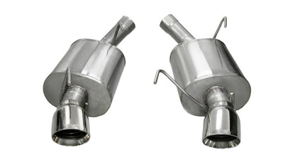 Corsa 2005-2010 Ford Mustang Shelby GT500 5.4L V8 Polished Sport Axle-Back Exhaust - Graveyard Performance