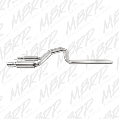 MBRP 05-09 Ford Shelby GT500 / GT Dual Split Rear Race Version, T409 4in Tips Exhaust System - Graveyard Performance