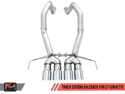 AWE Tuning 14-19 Chevy Corvette C7 Z06/ZR1 (w/AFM) Track Edition Axle-Back Exhaust w/Chrome Tips - Graveyard Performance