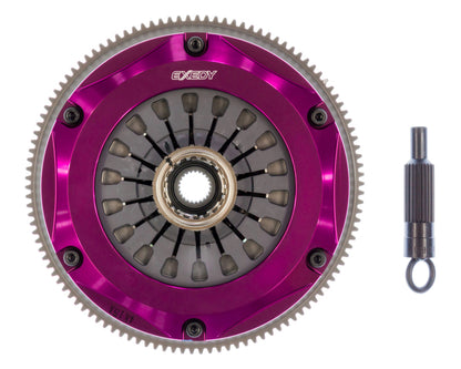 Exedy 2008-2015 Mitsubishi Lancer Evolution GSR L4 Hyper Twin Cerametallic Clutch Sprung Disc - Graveyard Performance