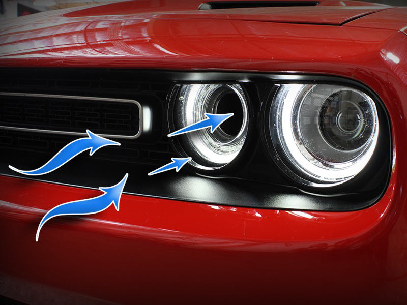 aFe Momentum GT Dynamic Air Scoop Dodge Challenger 15-20 - Red - Graveyard Performance