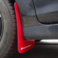 Rally Armor 13-19 Ford Fiesta ST Red UR Mud Flap w/White Logo