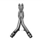 Corsa 2015-2024 Ford Mustang GT 5.0 3in Double X Pipe Will Fit Factory Exhaust