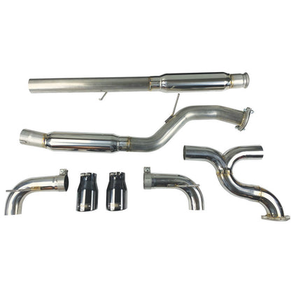 Injen 16-18 Ford Focus RS 3in Cat-Back Stainless Steel Exhaust w/ 4in Black Chrome Tips - Graveyard Performance