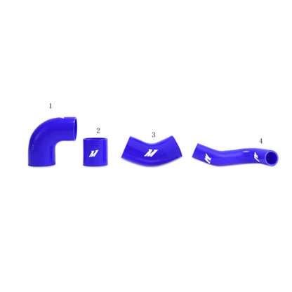 Mishimoto Mitsubishi Lancer Evolution 7/8/9 BLUE Upper Intercooler Pipe Kit - Graveyard Performance