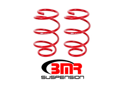BMR 15-17 S550 Mustang Front Performance Version Lowering Springs - Red - Graveyard Performance