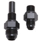 Russell Performance -8 AN to 4L80 Transmission Ports Adapter Fittings (Qty 2) - Black Zinc