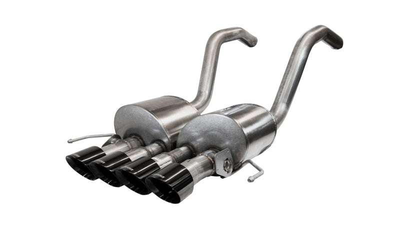 Corsa 2015-2019 Chevrolet Corvette C7 Z06 6.2L 2.75in Xtreme Axle-Back w/ Dual NPP & Quad Black Tips - Graveyard Performance