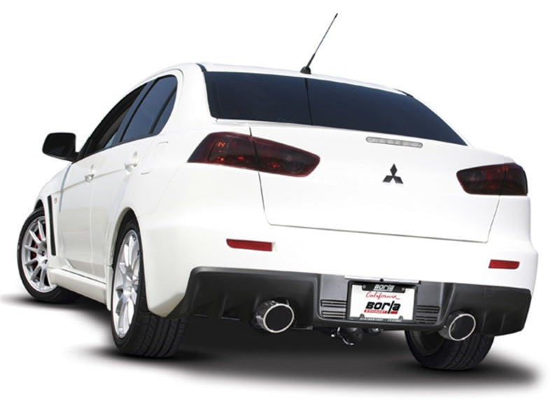 Borla 09-15 Mitsubishi Lancer Ralliart 2.0L 4cyl MT 6spd AWD Catback Exhaust - Graveyard Performance