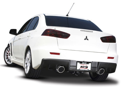 Borla 09-15 Mitsubishi Lancer Ralliart 2.0L 4cyl MT 6spd AWD Catback Exhaust - Graveyard Performance