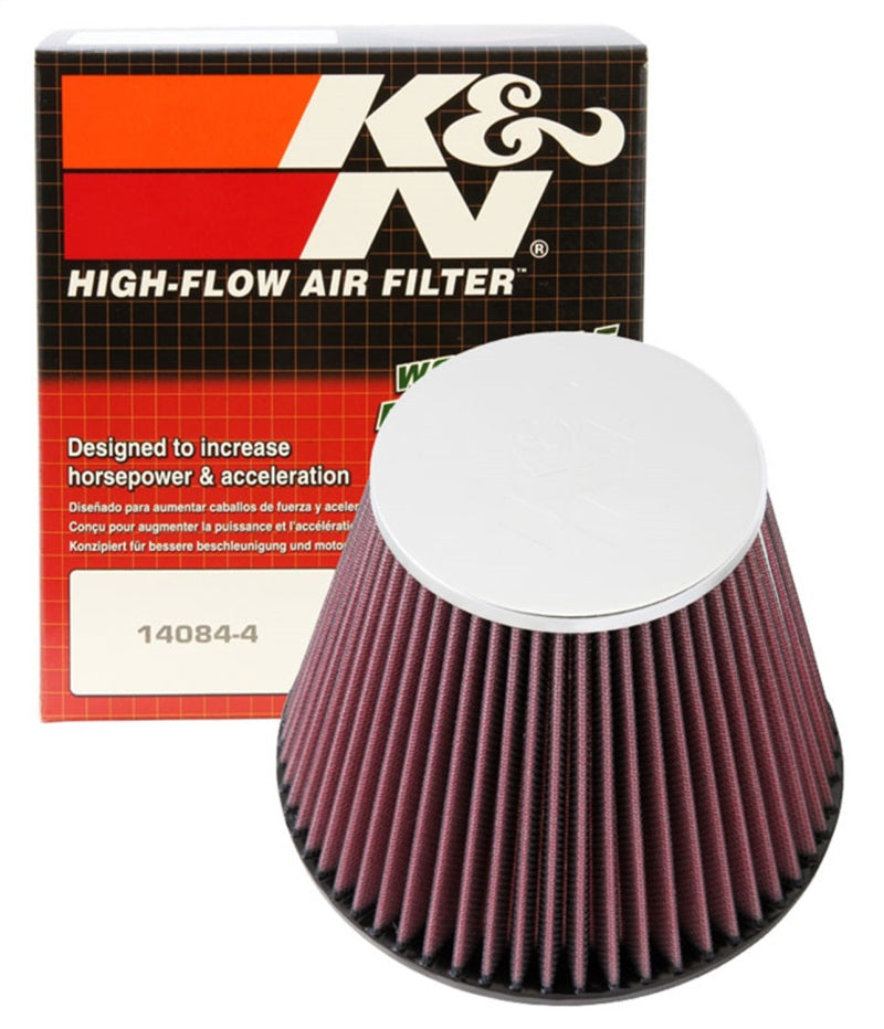 K&N Round Tapered Universal Air Filter 6in Flange ID x 7.5in Base OD x 4.5in Top OD x 6in H - Graveyard Performance