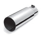 Gibson Round Single Wall Straight-Cut Tip - 4in OD/3.5in Inlet/12in Length - Stainless