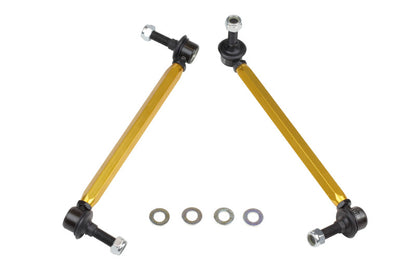 Whiteline 05+ Mustang Coupe 8cyl (Inc Shelby GT/ GT500) Front Swaybar Link Kit H/Duty Adj Steel Ball - Graveyard Performance