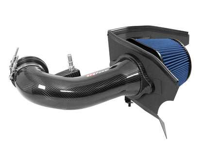aFe 19-20 GM Trucks 5.3L/6.2L Track Series Carbon Fiber Cold Air Intake System With Pro 5R Filters - Graveyard Performance