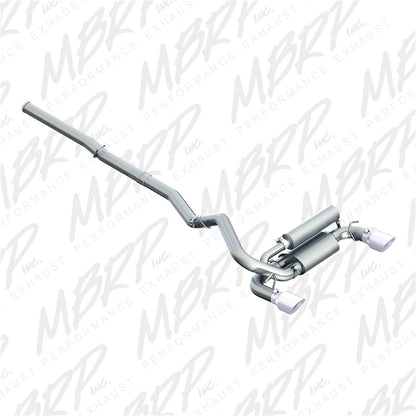 MBRP 2016+ Ford Focus RS 3in Dual Outlet Cat-Back Exhaust T409 SS - Graveyard Performance