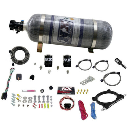Nitrous Express 11-15 Ford Mustang GT 5.0L High Output Nitrous Plate Kit (50-250HP) w/12lb Bottle - Graveyard Performance