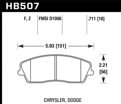 Hawk Performance Ceramic Street Brake Pads - Graveyard Performance