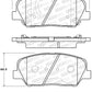 StopTech 13-15 Hyundai Veloster Turbo Street Performance Front Brake Pads