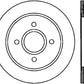 StopTech Power Slot 14-19 Ford Fiesta / 01-07 Ford Focus Slotted Left Rear Cryo Rotor