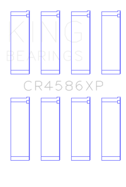 King Engine Bearings Mitsubishi 4B11T EVO X 2007+ (Size STD) Performance Rod Bearing Set - Graveyard Performance
