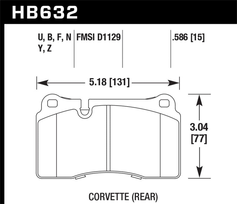 Hawk 2007-2015 Volkswagen Tourareg Base/V6/V6-Sport/TDI HPS 5.0 Performance Rear Brake Pads - Graveyard Performance