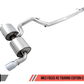 AWE Tuning Ford Focus RS Touring Edition Cat-back Exhaust - Resonated - Diamond Black Tips