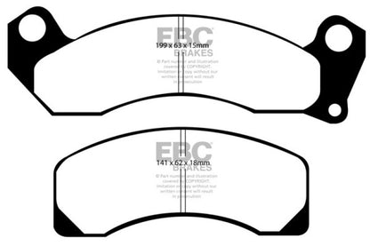 EBC 87-91 Ford Country Squire 5.0 Redstuff Front Brake Pads - Graveyard Performance