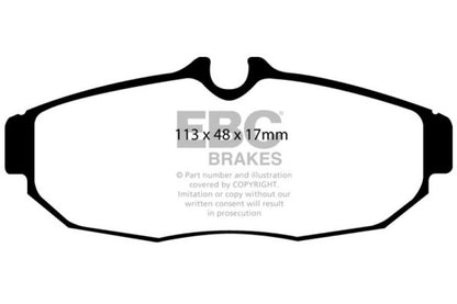 EBC 05-10 Ford Mustang 4.0 Redstuff Rear Brake Pads - Graveyard Performance