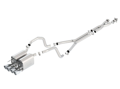 Borla 05-08 Chevrolet Corvette Coupe/Convertible 2dr 6.2L 8cyl AT/MT 6spd ATAK SS Catback Exhaust - Graveyard Performance