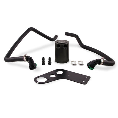 Mishimoto 2015+ Ford Mustang GT Baffled Oil Catch Can Kit - Black - Graveyard Performance