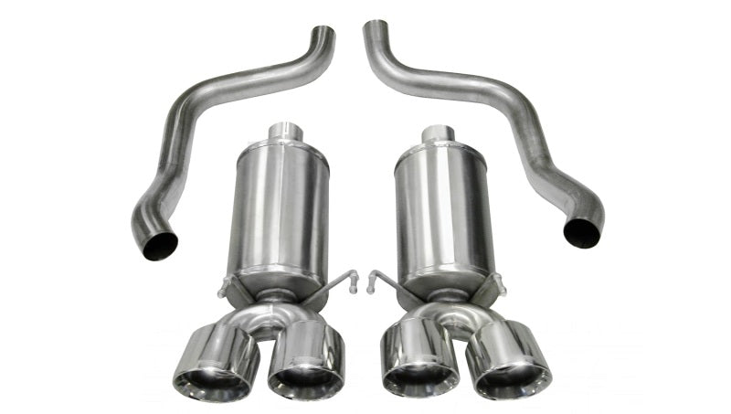 Corsa 2009-2013 Chevrolet Corvette C6 6.2L V8 Polished Xtreme Axle-Back Exhaust - Graveyard Performance