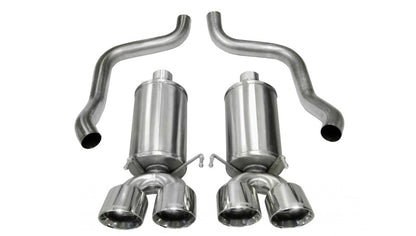 Corsa 2009-2013 Chevrolet Corvette C6 6.2L V8 Polished Xtreme Axle-Back Exhaust - Graveyard Performance