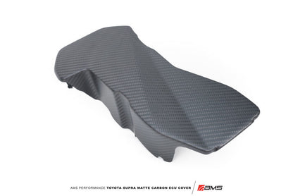 AMS Performance 2020+ Toyota GR Supra Carbon Fiber ECU Cover - Matte Carbon - Graveyard Performance