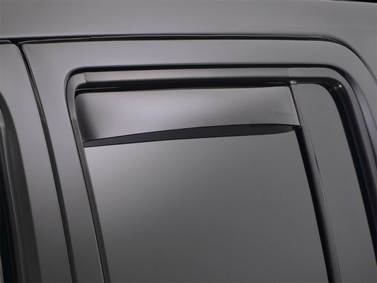 WeatherTech 12+ Hyundai Veloster Rear Side Window Deflectors - Dark Smoke