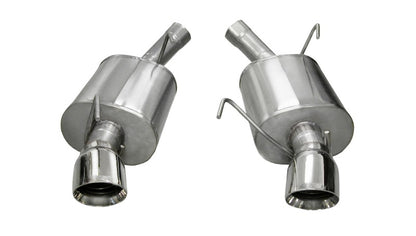Corsa 2005-2010 Ford Mustang Shelby GT500 5.4L V8 Polished Sport Axle-Back Exhaust - Graveyard Performance
