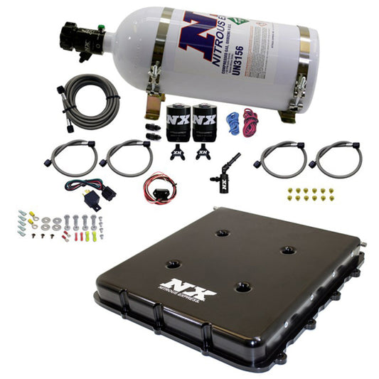 Nitrous Express Nitrous Kit w/Billet LT4 Supercharger Lid w/10lb Bottle - Graveyard Performance