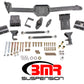 BMR 05-14 S197 Mustang Body Mount Watts Link Rod End/Poly w/ Adj. Axle Clamps - Black Hammertone
