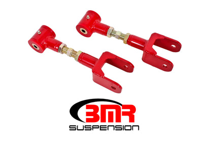 BMR 79-04 Fox Mustang Upper Control Arms On-Car Adj. (Polyurethane) - Red - Graveyard Performance