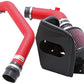 K&N 08-09 Mitsubishi Evo X Wrinkle Red Typhoon Short Ram Intake