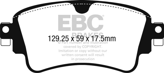 EBC 2018+ Audi A4 Allroad Quattro 2.0L Turbo Redstuff Rear Brake Pads - Graveyard Performance