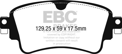EBC 17-18 Audi A4 / A4 Quattro / A5 Quattro Yellowstuff Rear Brake Pads - Graveyard Performance
