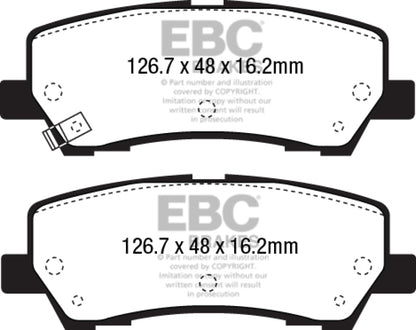 EBC 2015+ Ford Mustang 5.0L (w/Performance Package) Bluestuff Rear Brake Pads - Graveyard Performance