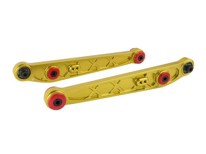 Skunk2 Honda/Acura EK Alpha Series Rear Lower Control Arm Set - Gold - Graveyard Performance