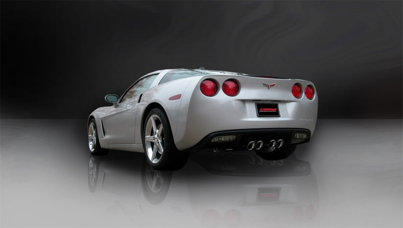 Corsa 2009-2013 Chevrolet Corvette C6 6.2L V8 Polished Sport Axle-Back Exhaust - Graveyard Performance