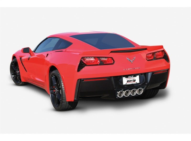 Borla 14-15 Chevy Corvette C7 w/o AFM w/o NPP Atak Rear Section Exhaust Quad Rd RL Tips - Graveyard Performance