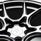 Titan 7 T-CS5 18x9.5 5x114.3 +40 Offset / 73 CB Machine Black Wheel (Hub Ring Req.)