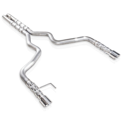 Stainless Works 2015-16 Mustang GT 3in Catback H-Pipe Retro Chambered Mufflers 2-1/2in Cores - Graveyard Performance