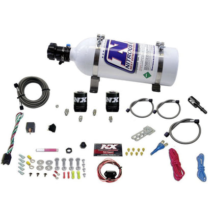Nitrous Express 11-15 Ford Mustang GT 5.0L Coyote Single Nozzle Nitrous Kit (35-150HP) w/5lb Bottle - Graveyard Performance