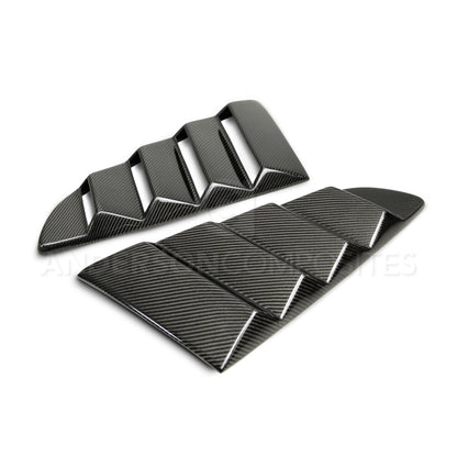 Anderson Composites 2015-2017 Ford Mustang Type-V Style Window Louvers - Vented - Graveyard Performance